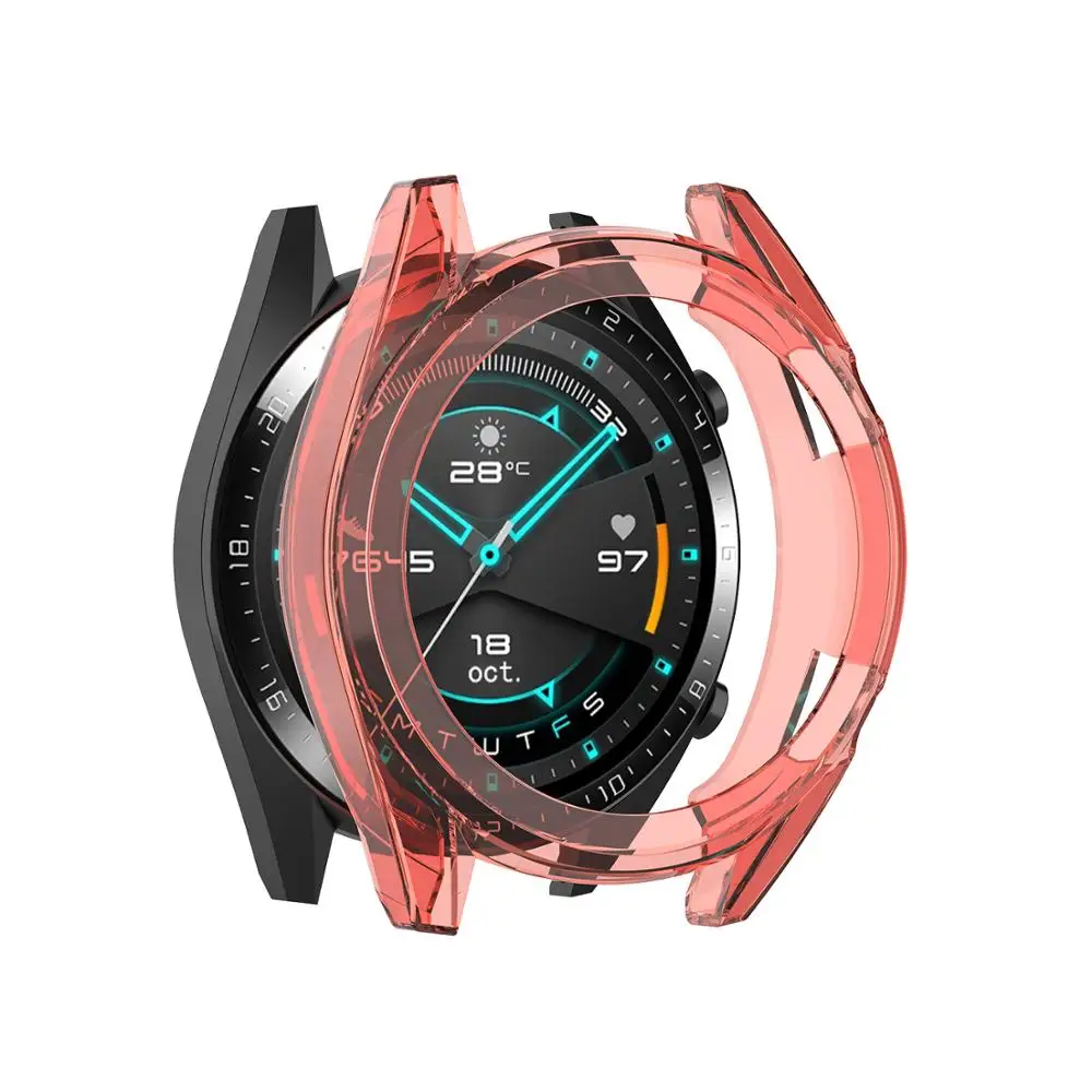 Capa Protetora TPU Macia Para Huawei Watch GT GT2 46mm 42mm Capa Protetora Shell