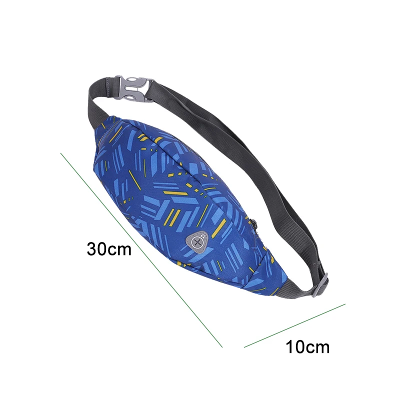 YoReAi Men Print Waist Pack Bag Ladies Women Oxford Bag Belt Fashion Casual Belt Pouch Female Travel Banana Bags  Fanny Pouch