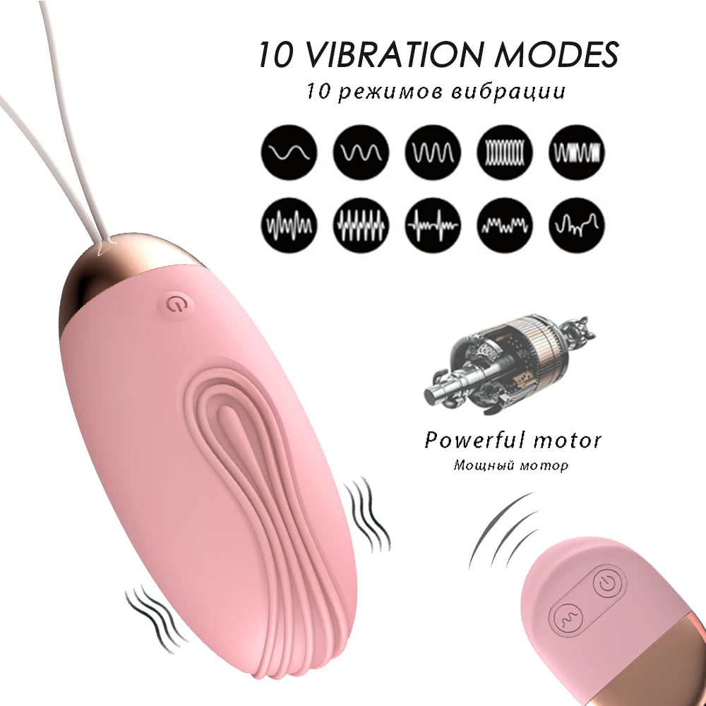 Sex Toys for Woman Wireless Remote Control 10 Speeds Vibrating Eggs Clitoris Stimulator Vaginal Massage Ball G- Spot Vibrators