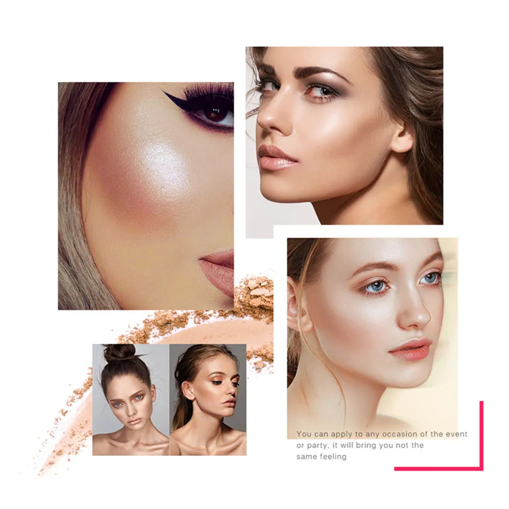 O.TWO.O 3 Color/set Makeup Highlighter iluminador Bronzer Face Contour Pressed Powder Cosmetic Brighten Concealer Face Highlight