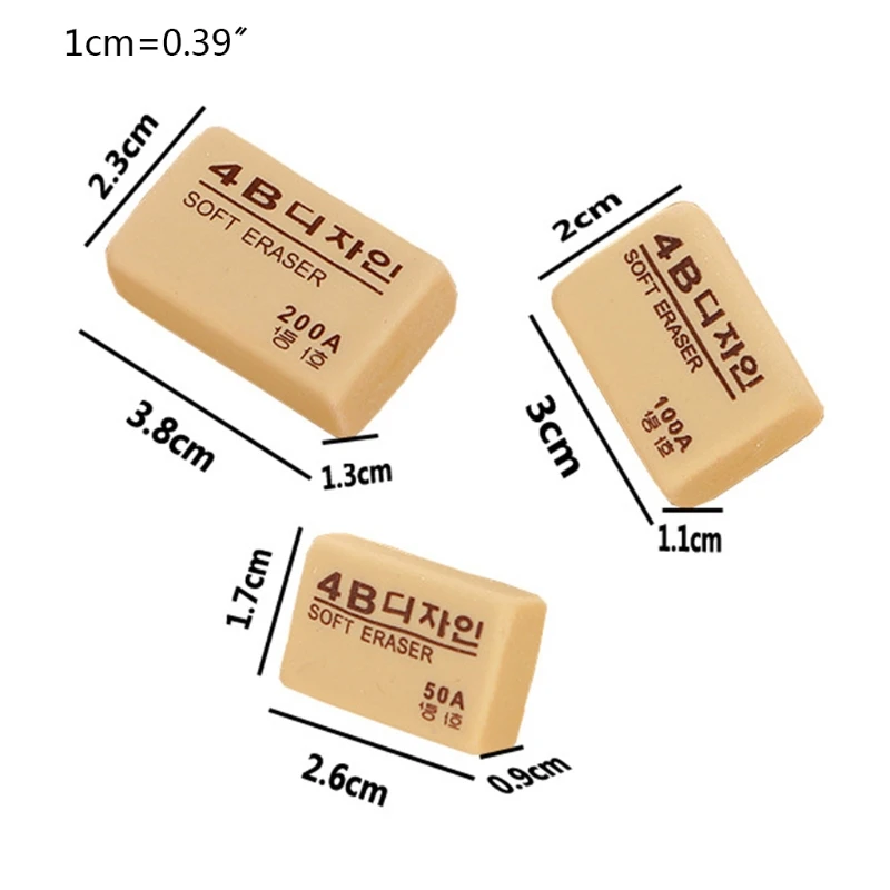 30Pcs 50A 100A 200A 4BดินสอยางลบนักเรียนArt Sketch Drawing Writing School Supplyเครื่องเขียน