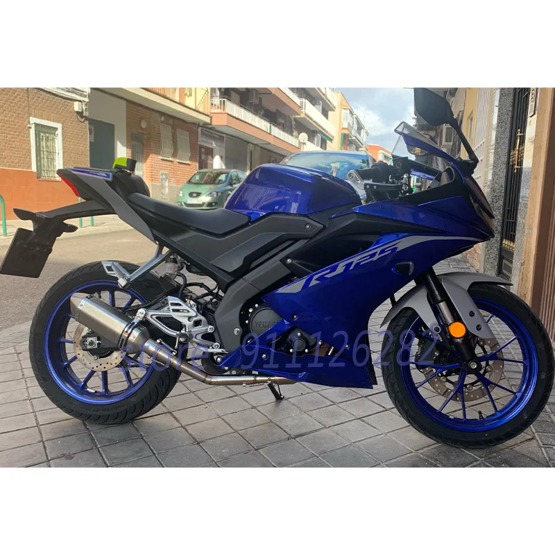 Dla Yamaha YZF MT R125 R15 V4 125 2020 2021 zmodyfikowany układ wydechowy motocykla przedni Mid Link rury DB zabójca pełna tłumik