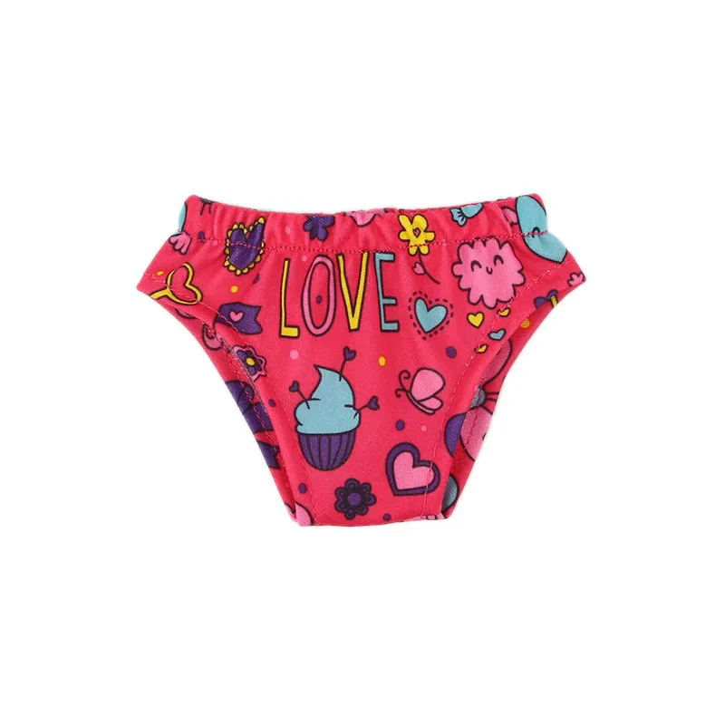 Doll Clothes Panties For 18 Inch American Doll & Born Baby Doll Clothes & 43 Cm,Toys For Girls,Our Generation Underwear