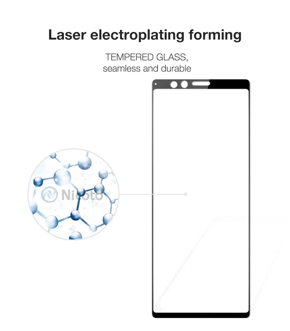 Full Cover Tempered Glass For Sony Xperia 1 Explosion-Proof Screen Protector Protective Film For Sony Xperia 1 J8110,J8170,J9110