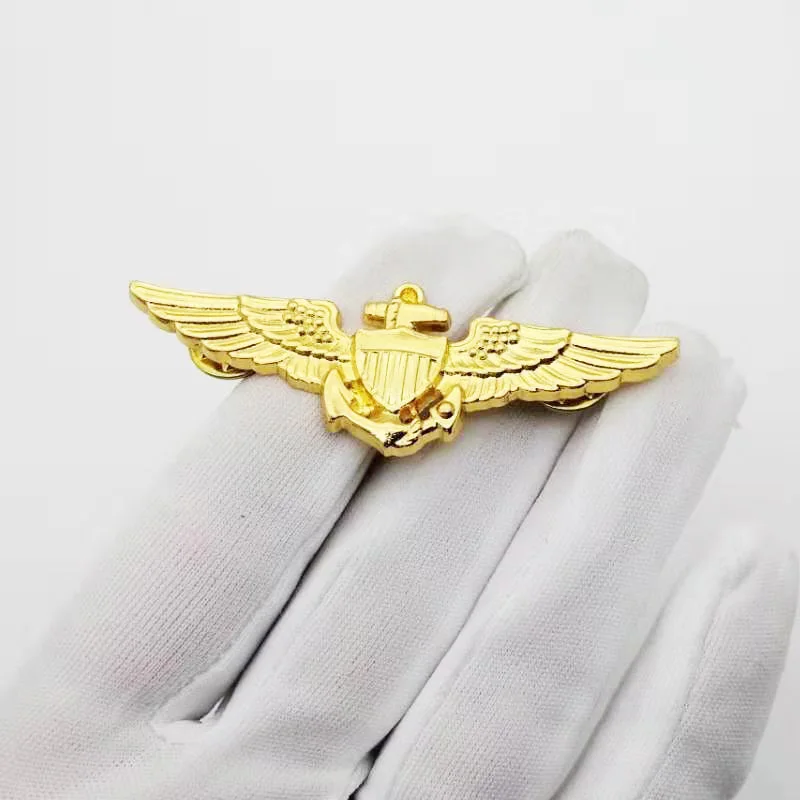 YL-Exquisite Brooch Pin, American Aviation, Navigation Pilot Badge, Classic Fashion, Creative Unisex Brooch, Pin Accessories