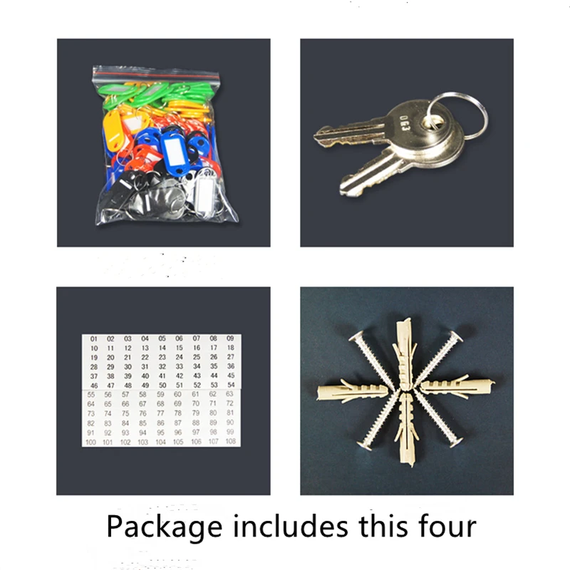 Ящик для ключей с несколькими замками, 20 позиций, запасной органайзер для ключей от автомобиля, для дома, офиса, заводского магазина