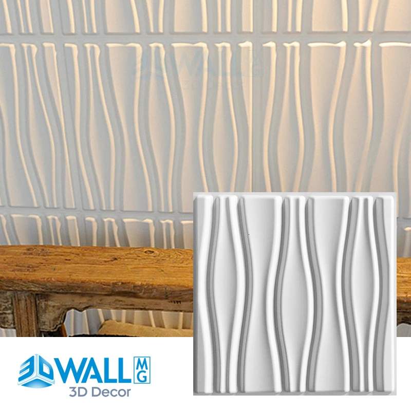 

4 Piece 50x50cm 3D wall panel wall sticker decorative living room 3D wallpaper mural waterproof 3D wall sticker bathroom kitchen