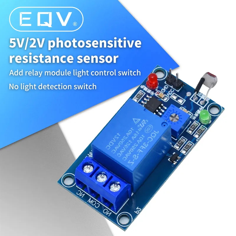 

5V 12V Light Photoswitch Sensor Switch LDR Photoresistor Relay Module Light Detection Photosensitive Sensor Board