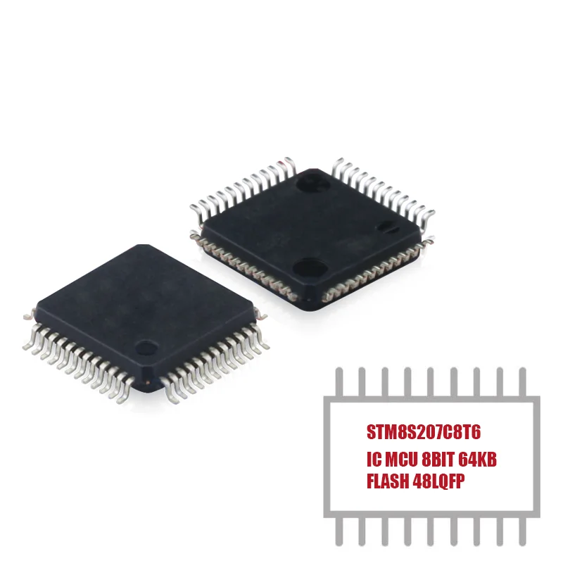 My Group Asia 1PCS Integrated Circuits (ICs)  8BIT 64KB  24MHz FLASH IC MCU STM8S207C8T6 Microcontrollers in Stock