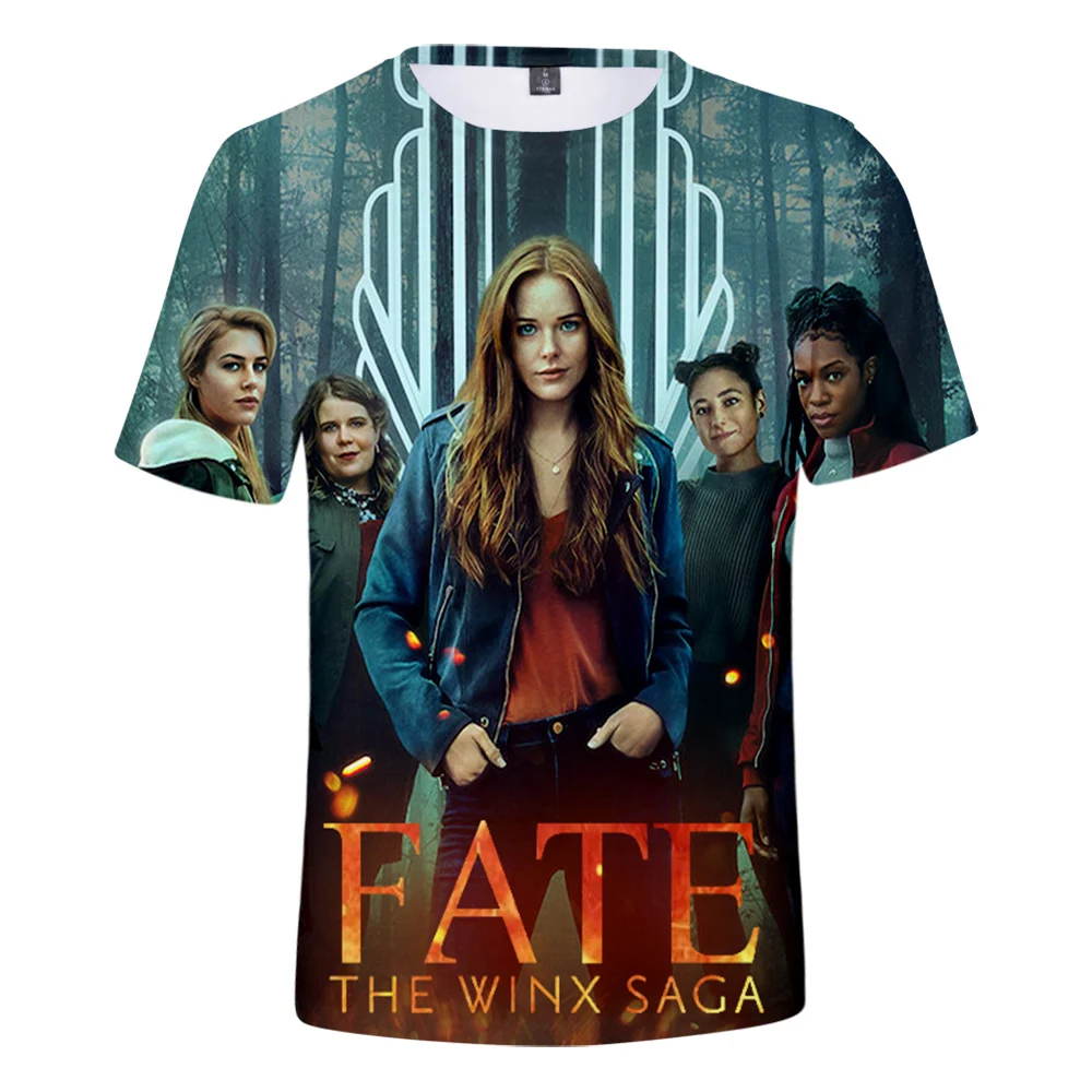 Movie Fate:The Winx Saga Fashion T-shirt 3D Print Men Women Streetwear Fashion Short Sleeve O-Neck T Shirt Harajuku Casual Tops