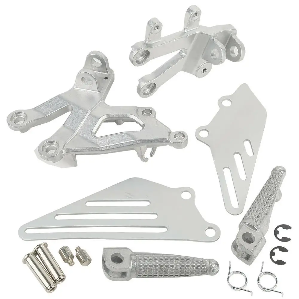 Motorcycle Front Foot Pegs Footrests Bracket For Kawasaki Ninja ZX12R 2002-2005 2003 04