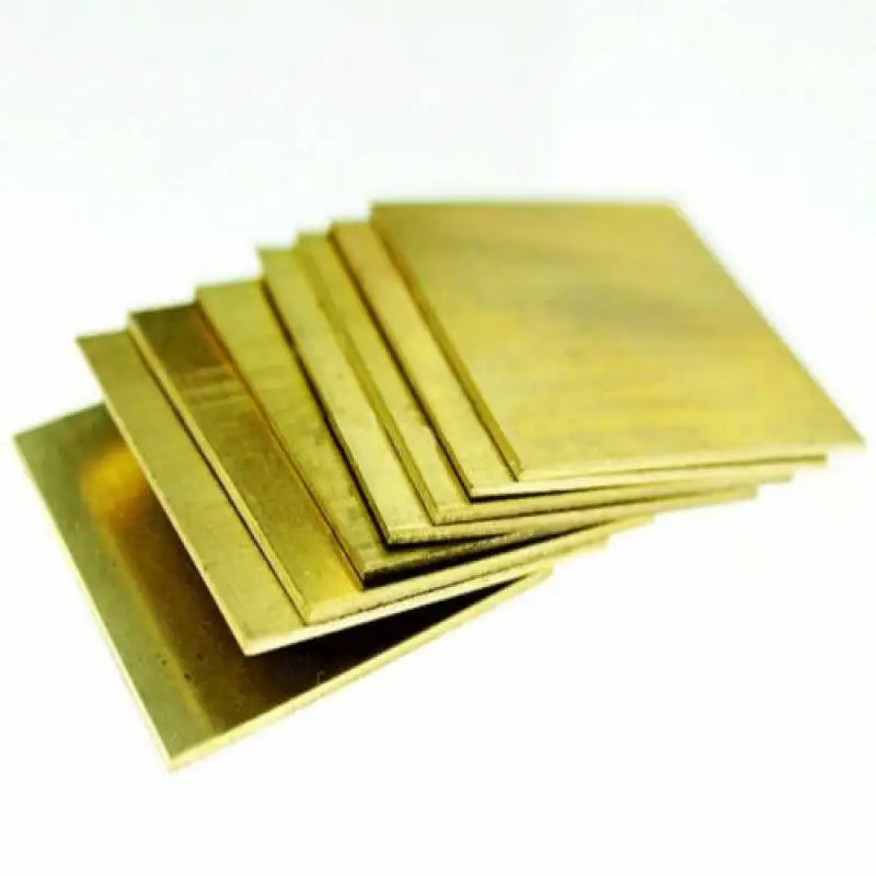 1pcs Brass Sheet Thickness 0.1/0.5/1.5/2/3/4/6/8mm Brass Plate Cutting CNC Frame Model Mould DIY Contruction Brass Pad