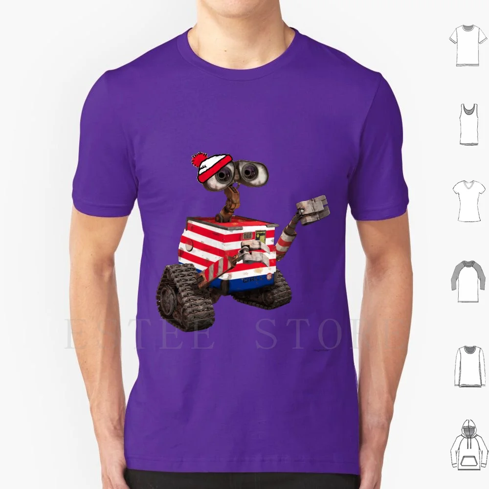 Where's ? T Shirt Men Cotton 6xl Where Wheres Wally Wheres Waldo Waldo Wally Walle Find Pixar Robot 90s 80s Cartoon Hipster