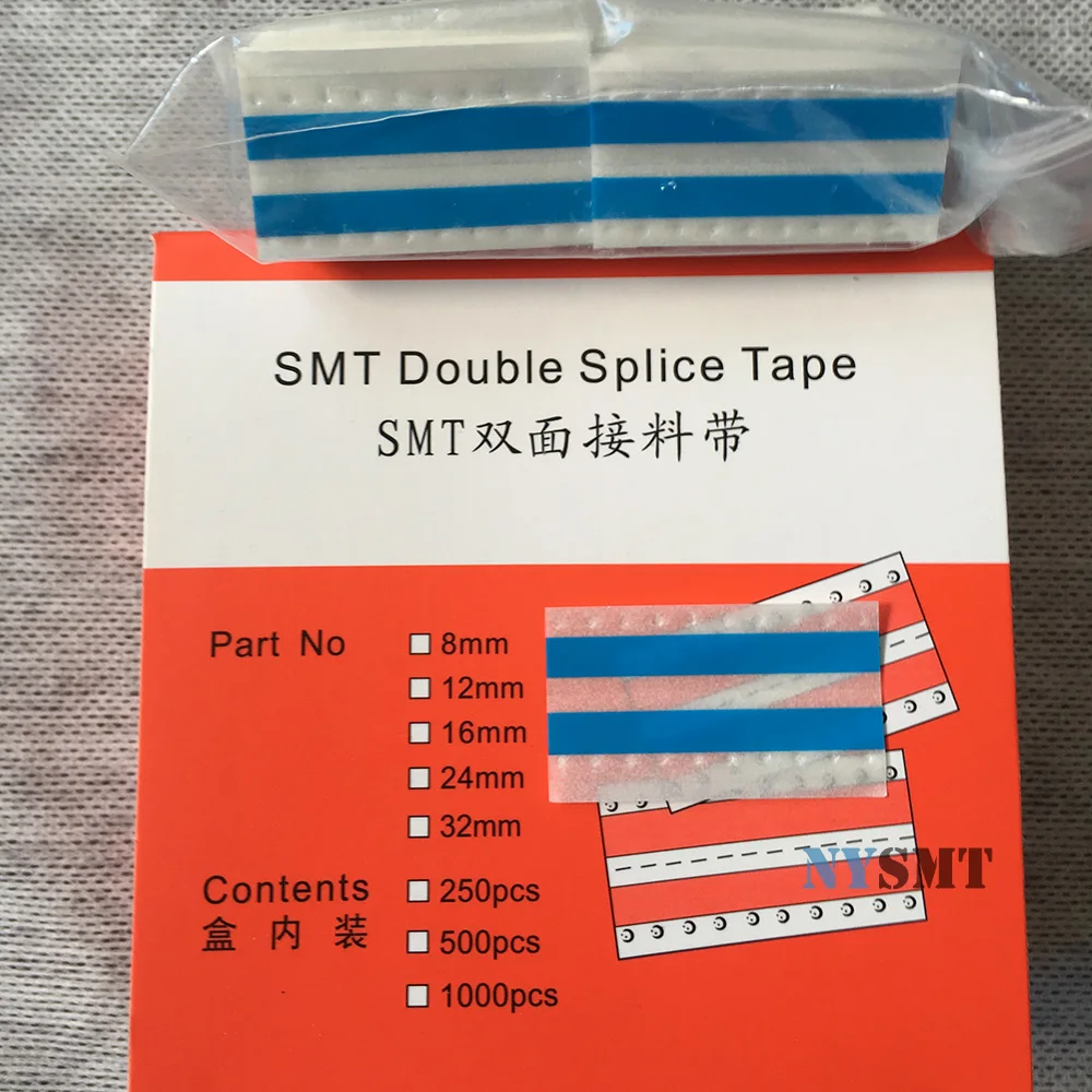 SMT Double Splice Tape 4mm 8mm 24mm Film Joining Splicing Tape Using Rest Components Exact in the Raster Yellow BLACK BLUE Green