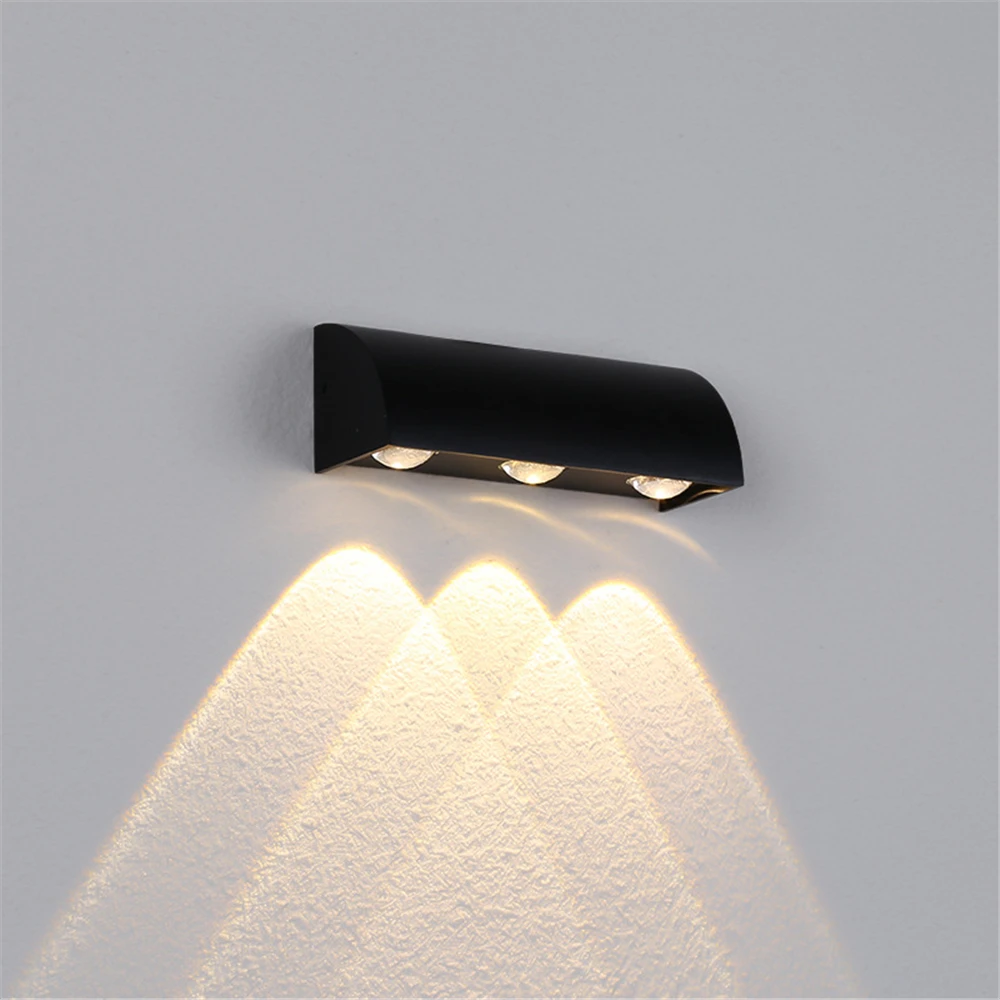 

Modern Outdoor Waterproof 3W LED Wall Lamps Indoor Bedroom Wall Lights Porch Garden Lamp Aluminum Aisle Corridor Wall Sconce