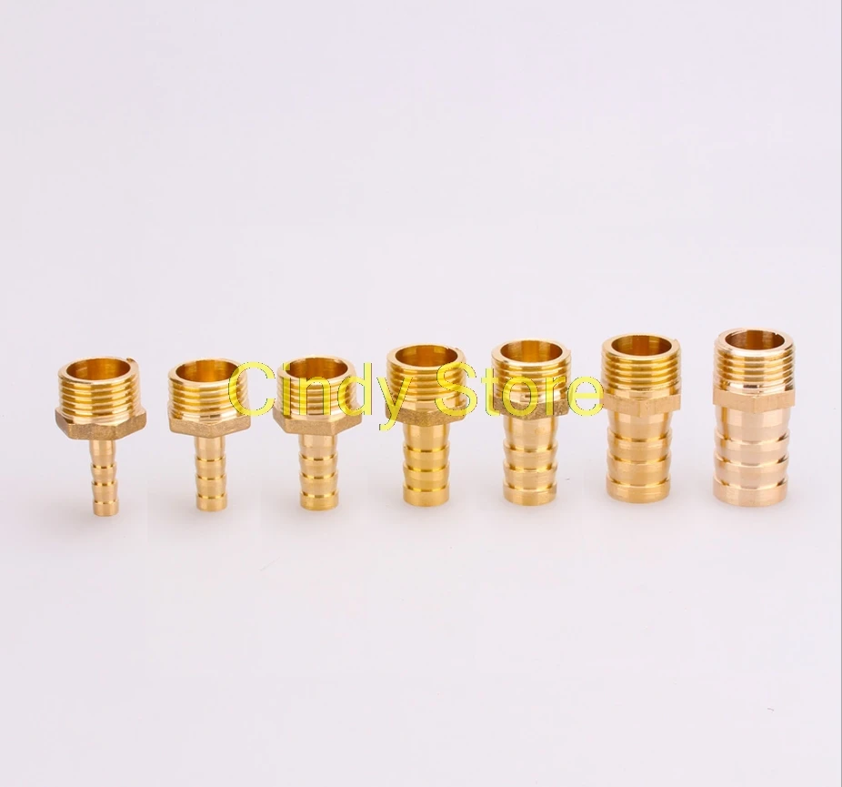 

1Pc Brass Barb Tail Air Tube Hose OD 4~19mm-Male Female 1/8 1/4 3/8 1/2 3/4" BSP Connector Coupler Adapter Joint