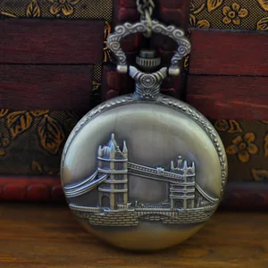 8029 г., большие винтажные карманные часы с изображением лондонской башни, полого комплекса, карманные часы с изображением лондонской башни