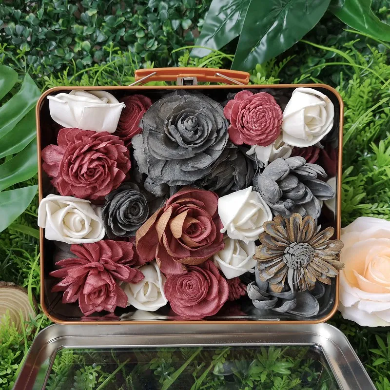 50 Pack of Sola Wood Flower Assortment For Home Decor/All Special Occasions G807C99N