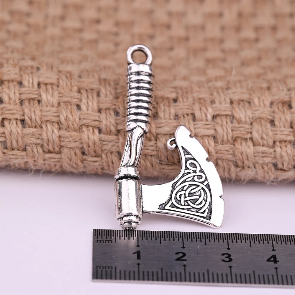 Skyrim Slavic Axe Pendants Amulet Men Religious Celtics Knot Charms DIY Accessories for Jewelry Necklace Bracelet Making