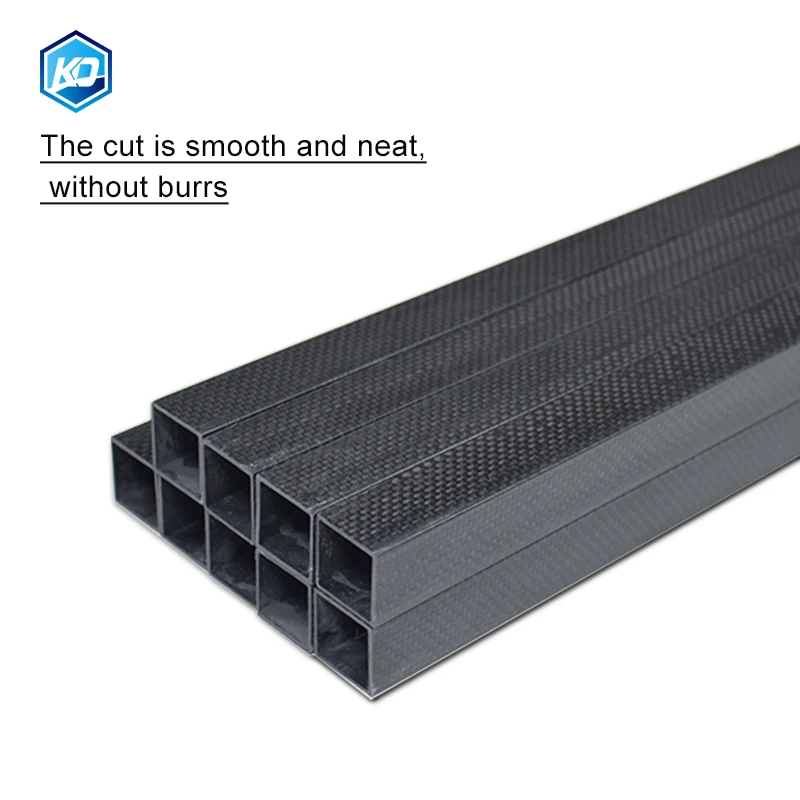 1Pcs Length 500mm OD8mm 10mm 15mm18mm 20mm 22mm 25mm 30mm 35mm 40mm Matte Surface 3K High Strength Full Carbon Fiber Square Tube