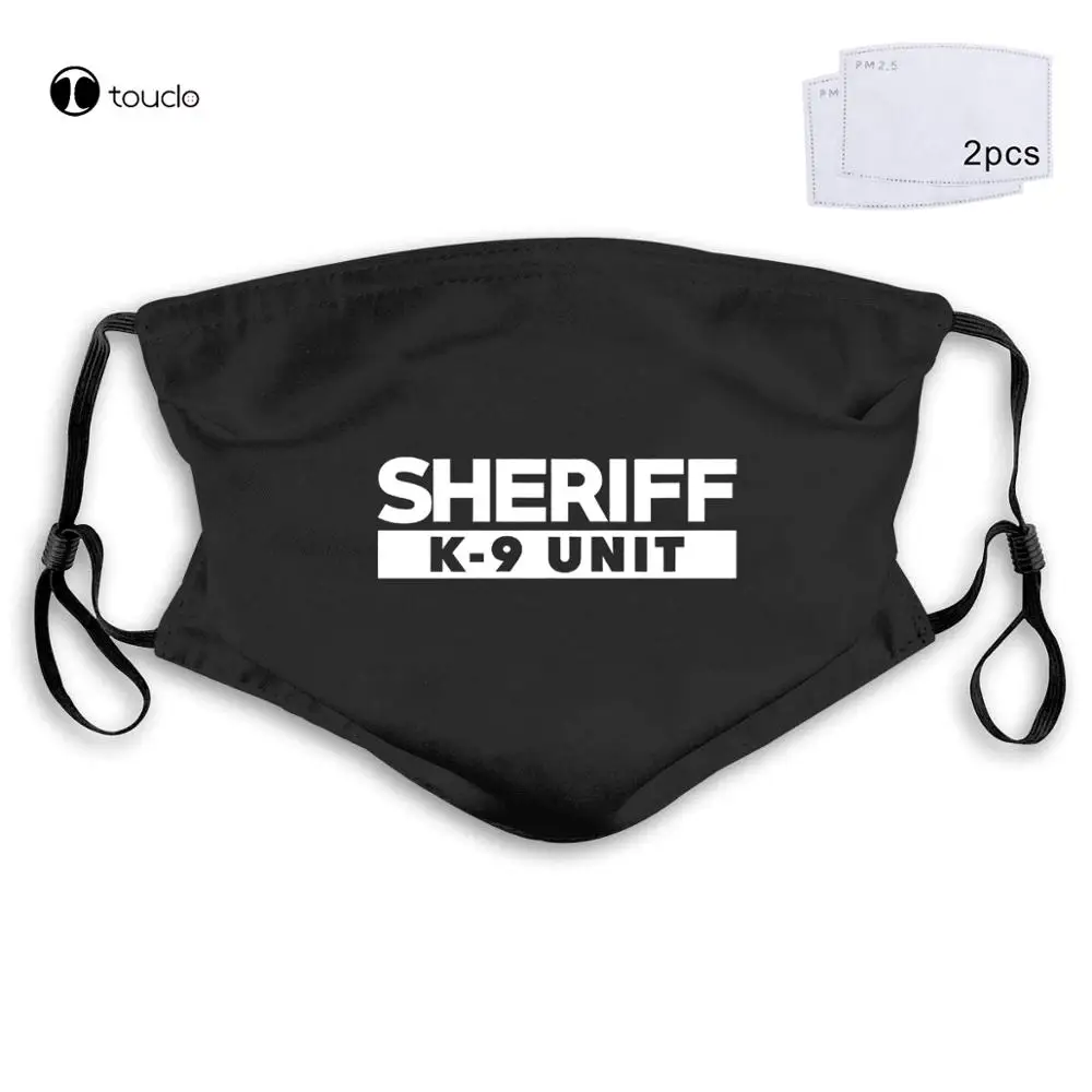 K-9 Sheriff Adjunct Cops Rechtshandhaving 2019 Nieuwe Mens Homme Summermake Uw Eigen Gezicht Masker Filter Pocket Doek Herbruikbare Wasbare