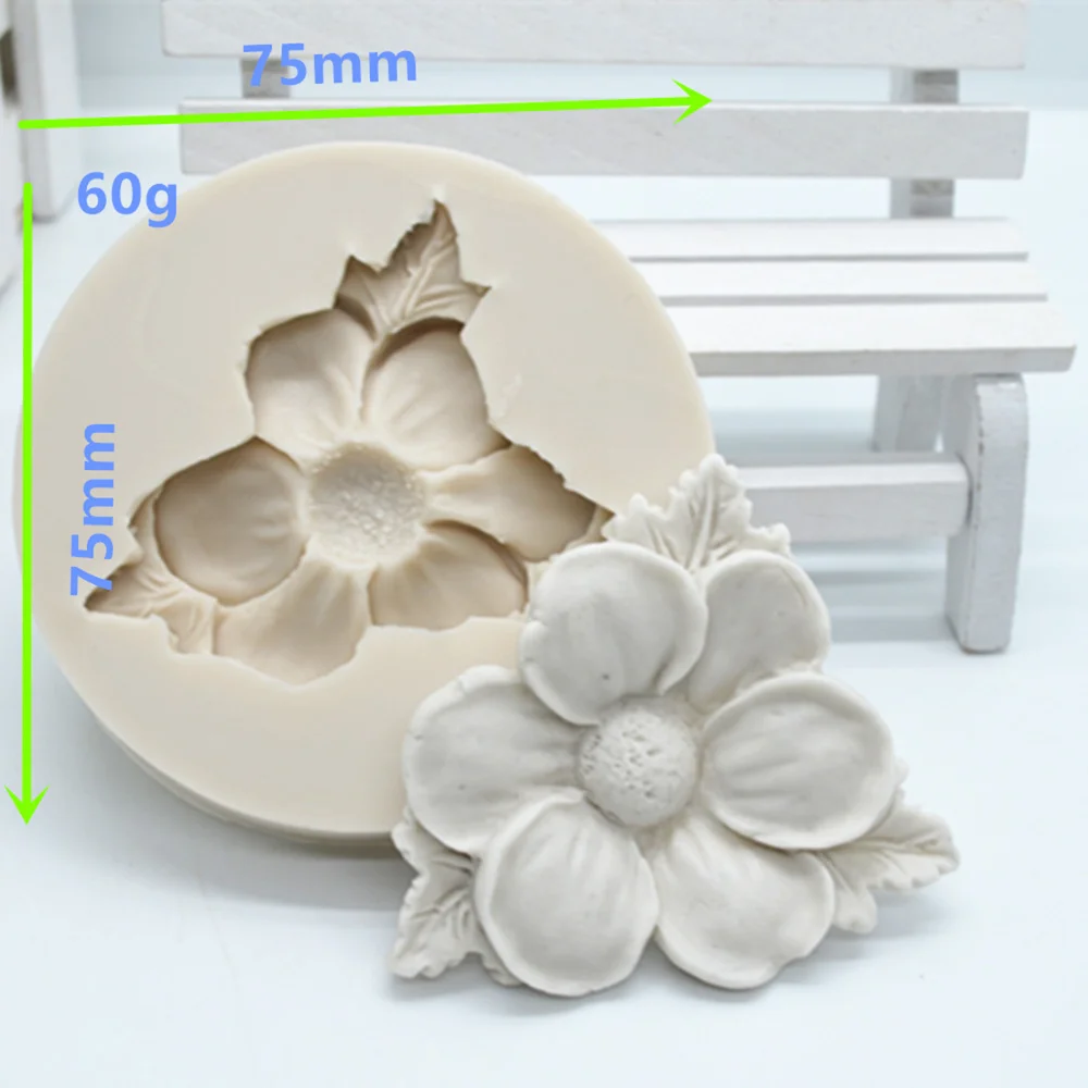 Luyou 1pcs Flower Silicone Resin Molds Cake Tools Fondant Molds Cake Decorating Tools Pastry Kitchen Baking Accessories