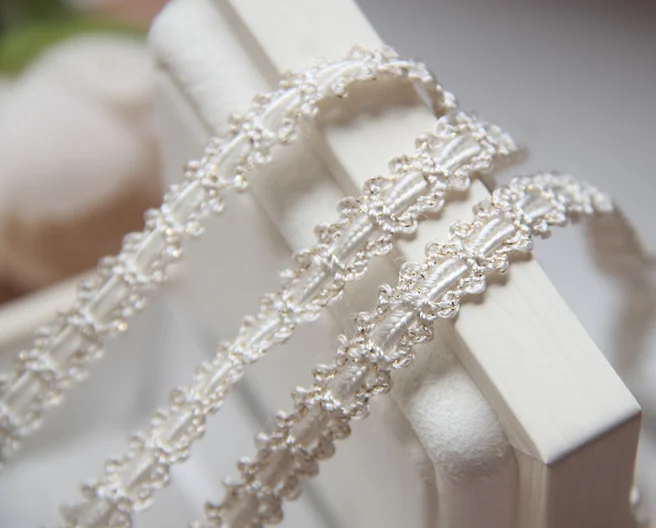 1yard Width:1.0cm Fashion Dress Lace Wedding Golden Centipede Belt Wedding Lace Trimming Handmade Materials (KK-804)