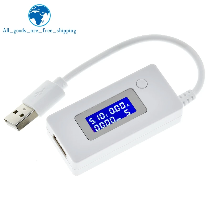 LCD Micro USB Charger Battery Capacity Voltage Current Tester Meter Detector +Load Resistor 2A/1A with Switch