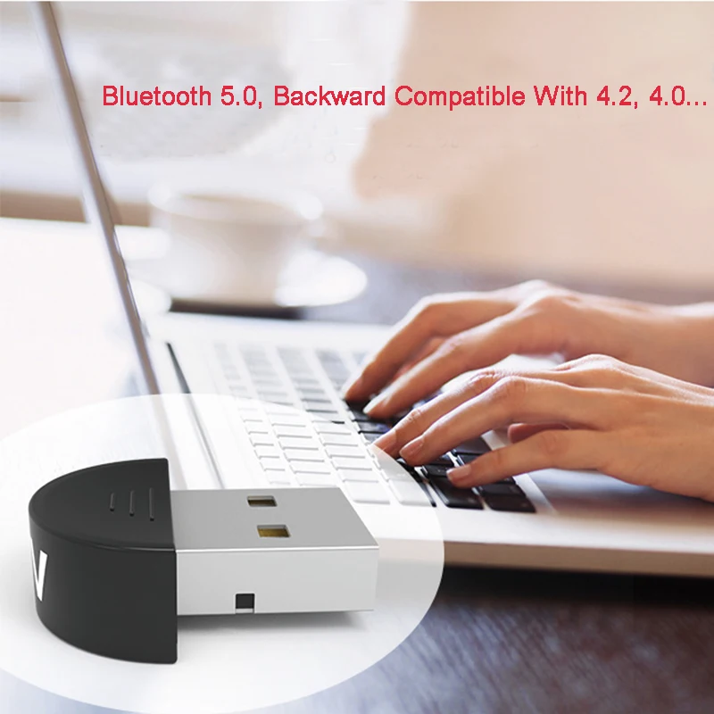 Creacube Wireless USB Bluetooth-Compatible 5.0 Adapter Dongle Music Receiver Adaptador Transmitter For PC