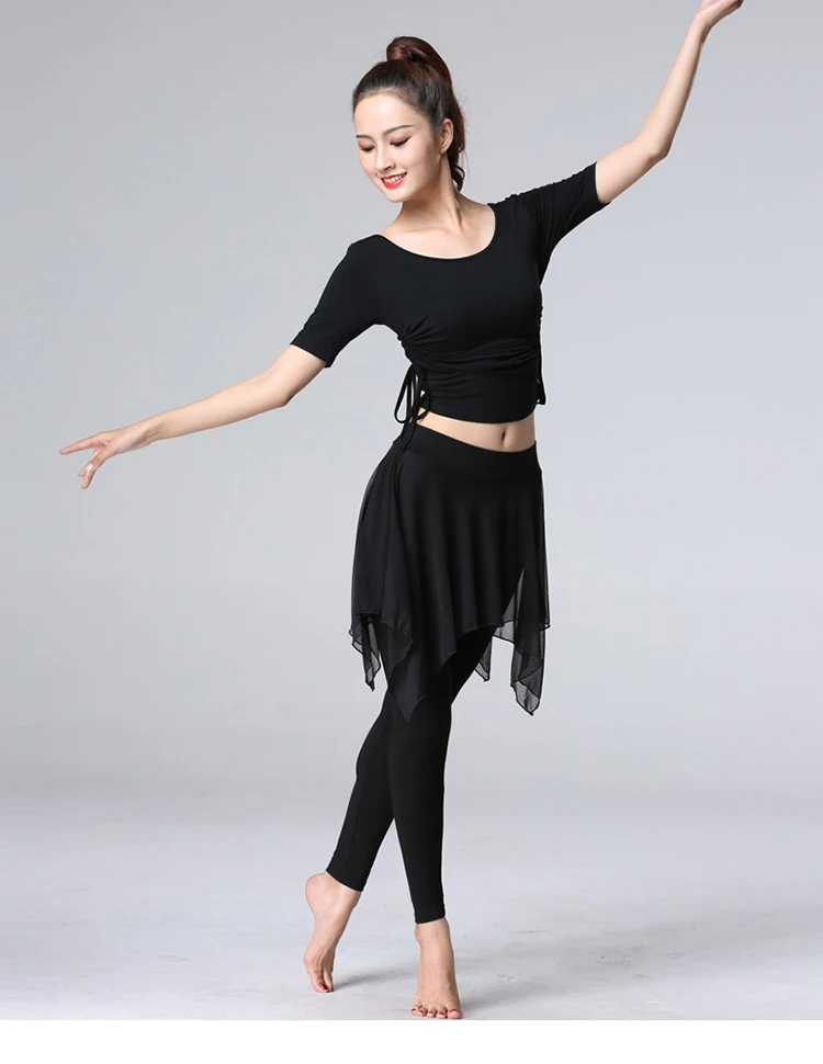 Latin Dance Pant Skirt Modal Training Pant Dress Performance Wear Irregular Latin Dance Trousers for women