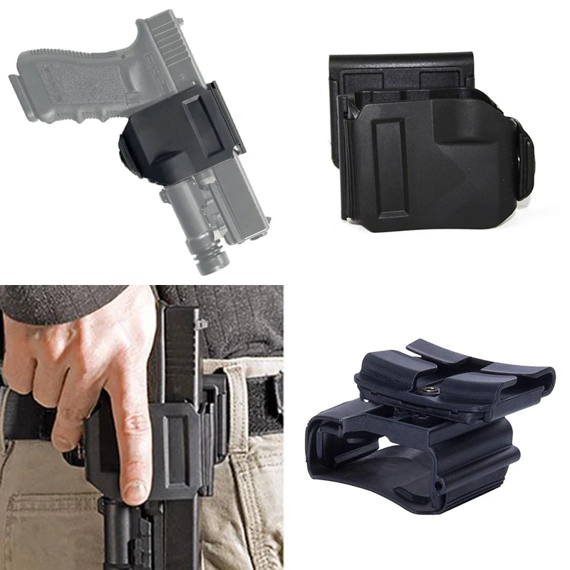 ยุทธวิธี Universal Glock เอว Holster คลิป Molle สําหรับมาตรฐาน G17 18 22 23 Airsoft การล่าสัตว์อุปกรณ์เสริมเข็มขัดคลิป Holster
