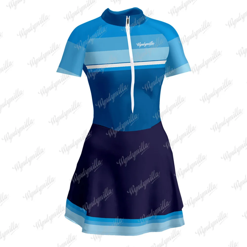 Jumpsuit Women Short Sleeves Lycra Dress Macaquinhos Ciclismo Bicycle Road Mtb Cycling Racing Sponge/9D Monkey Suit