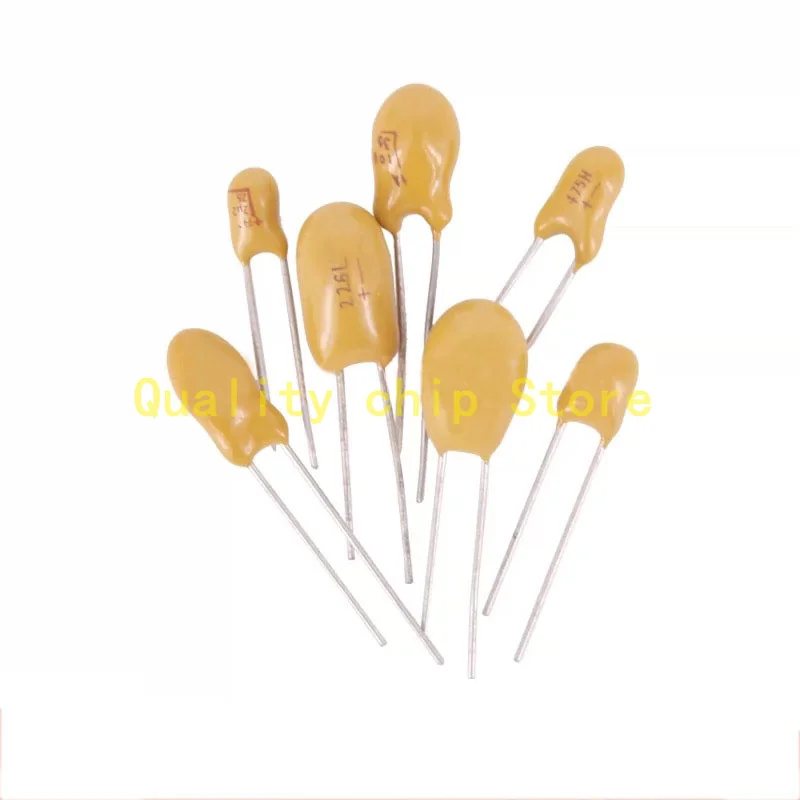 5PCS DIP Tantalum Capacitor 16V 25V 35V 50V 0.1UF 0.22UF 0.33UF 0.47UF 1UF 2.2UF 3.3UF 4.7UF 6.8UF 10UF 22UF 33UF 47UF 100UF