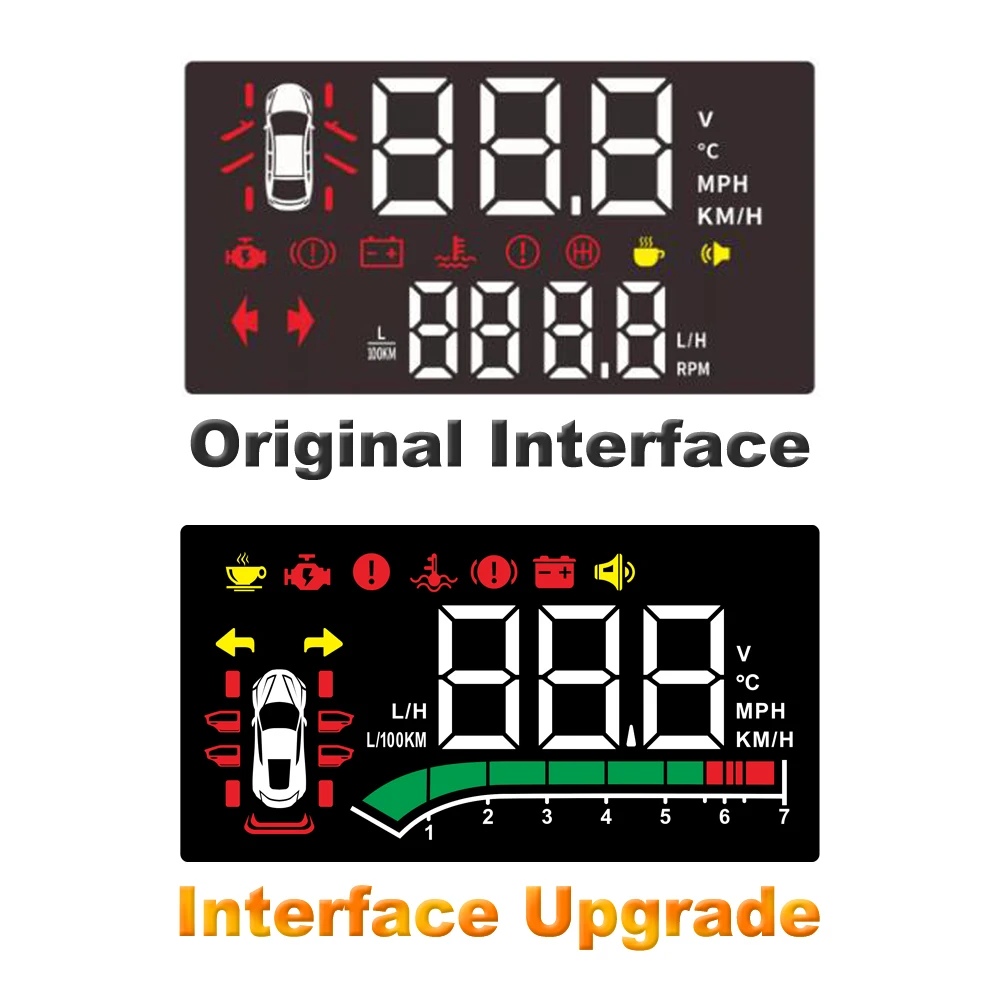 Für volkswagen vw t-roc a11/ac7 2012-2016 auto elektronisches zubehör head up display hud projektor windschutz scheibe über drehzahl warnung