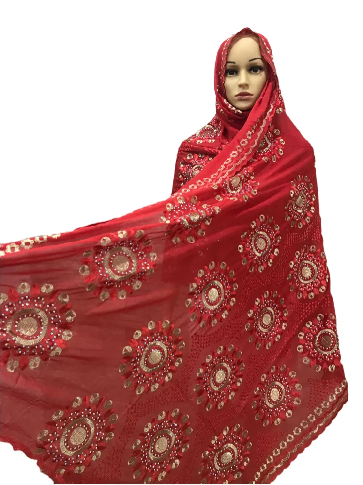 

Latest African Women 100% Cotton Scarf Muslim Women Hijab Scarfs Big size Cotton Scarf for Shawls Pray shawlsHB019