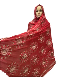 Écharpe Hijab 100% coton pour femmes musulmanes africaines, châles de prière, grande taille, dernière collection, HB019