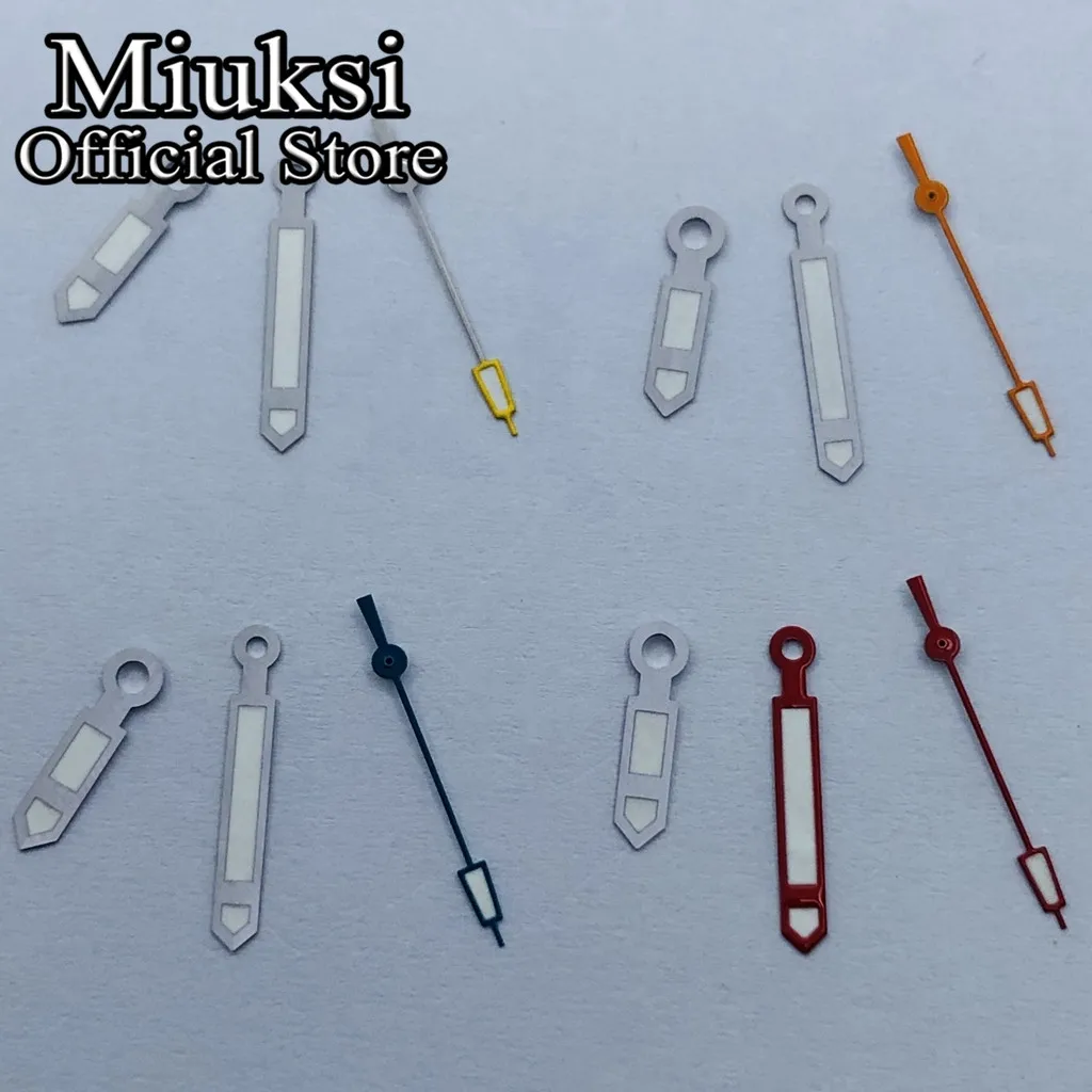 Miuksi green luminous watch hands fit NH35 NH36 ETA 2824 2836 Miyota 8205 8215 821A Mingzhu DG2813 3804 Movement