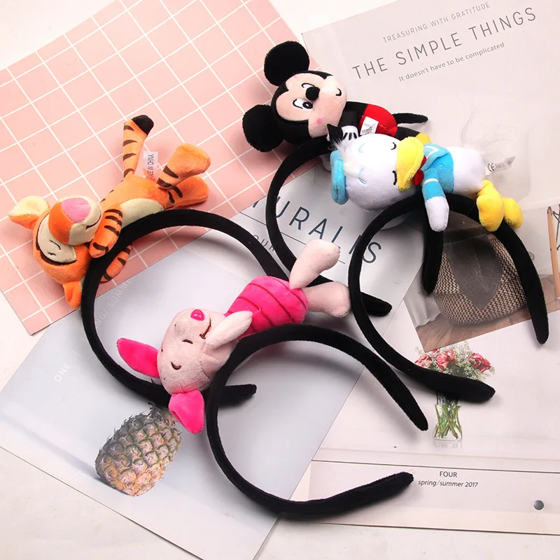 Cartoon  Plush Animal Hair Hoop Hairband Headband Hair Accessories Women Girl Baby Toys Kids Costume Headband Cosplay Plush Gift