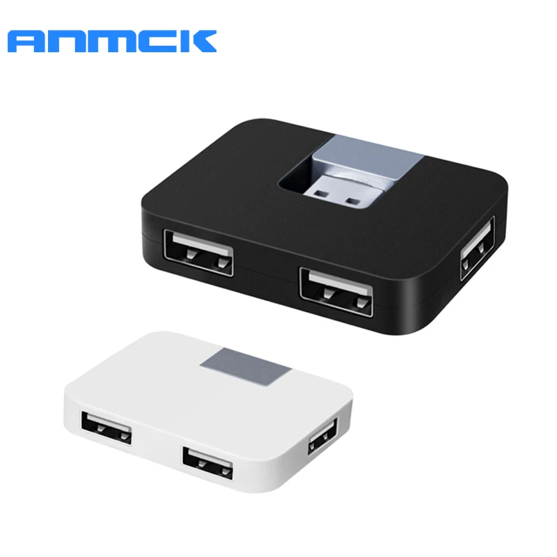 Anmck 4 Ports 2.0 USB HUB High Speed  Multi USB Interface Splitter For Desktop Computer PC Laptop Adapter USB HUB