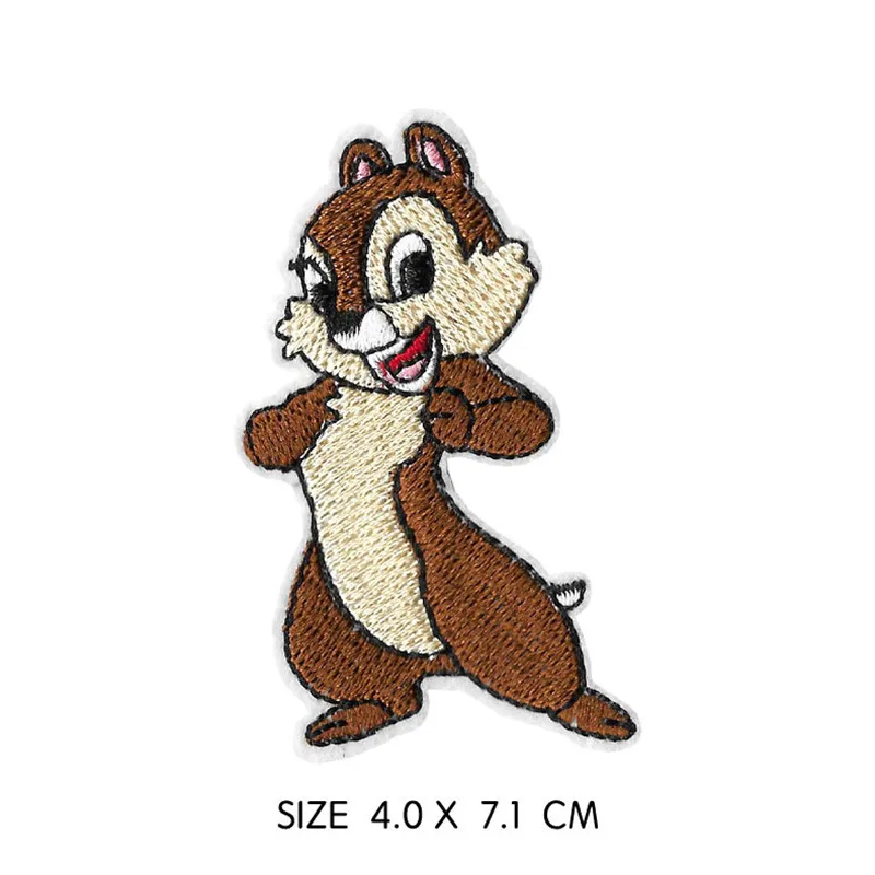 Miniso Chip and Dale-pegatinas térmicas con personajes clásicos, parches termoadhesivos para planchar en la ropa, sudaderas con capucha, diseños de