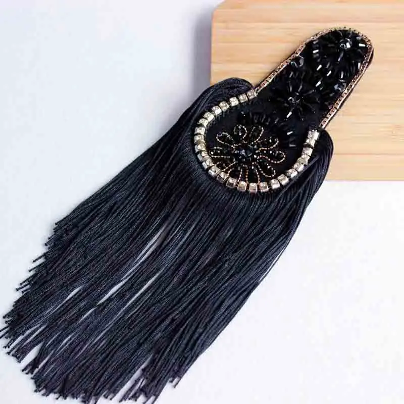 Suit Dress Shoulder Accessories Stage Decoration Clothes Patch Tassel Epaulettes Clothing Accessories