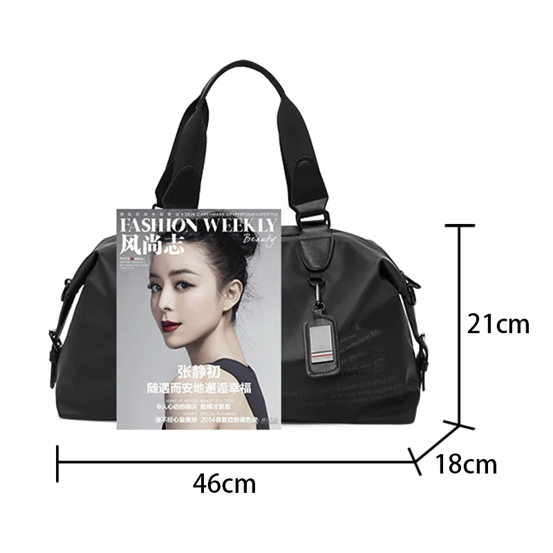 Gym Nylon Travel Training Sports Fitness Shoulder Bags For Women Men Duffle Waterproof Weekend Simple Shopper Husband Handbags