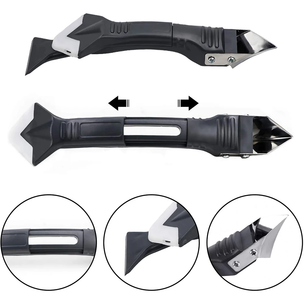 Hot 3In1 แก้วกาวมุม Scraper เครื่องมือกาวพลั่ว Binder Multifunctional พลั่วยางซิลิโคน Remover มุมตะเข็บพลั่ว