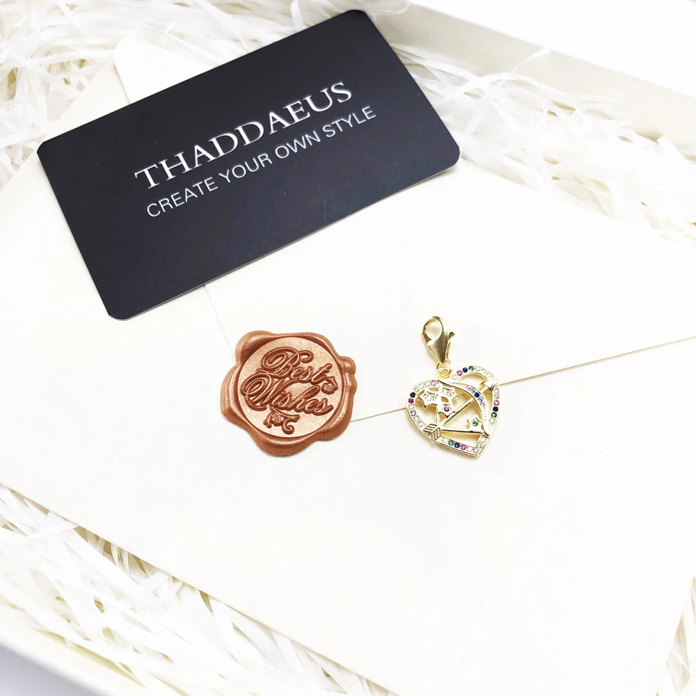Dangle Charm Pendant Cupid Arrow Gold New Europe Jewelry Romantic Love Gift In 925 Sterling Silver