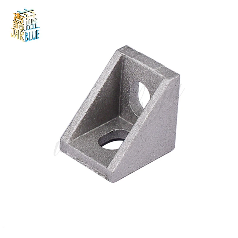 1-10Pcs 2020 Corner Fitting Angle Aluminum 20 X 20 L Connector Bracket Fastener Match Use 2020 Industrial Aluminum Profile