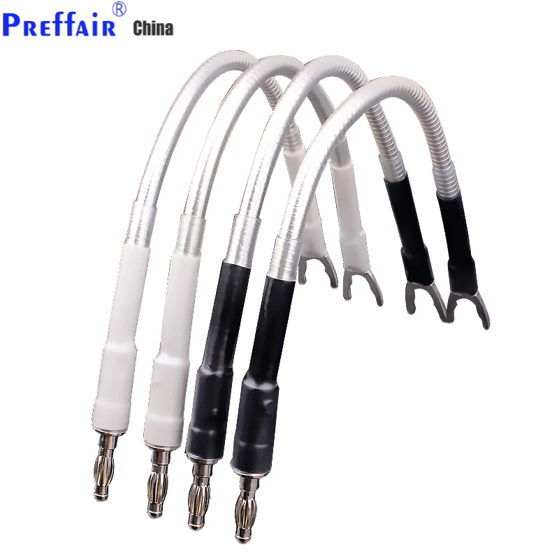 

4Pieces Hi-End Hifi Audio Odin Silver Plated Jumper Wire Speaker Jumper Speaker Cable Biwire Jumper Leads