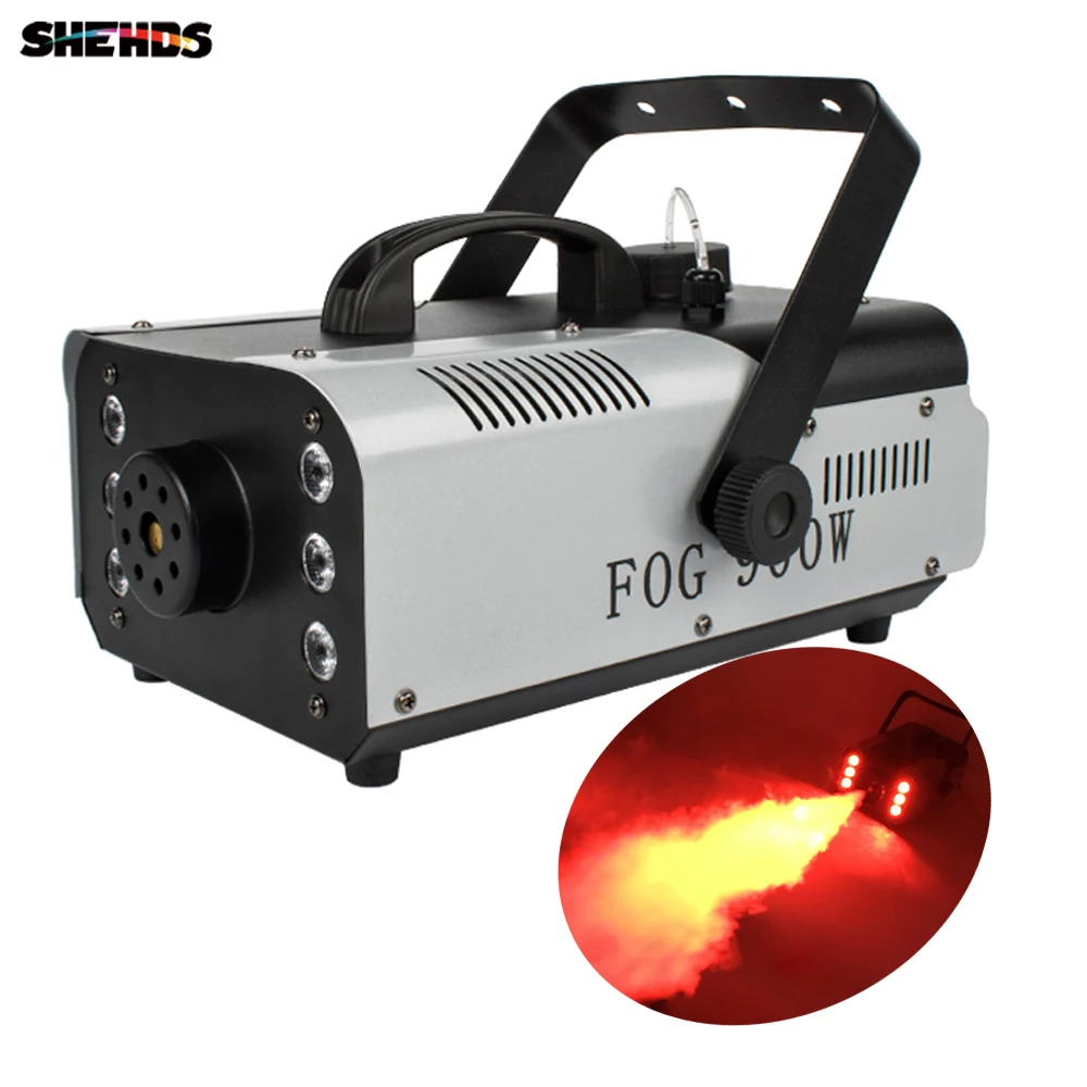 Mini 900W RGB 3IN1 Remote Control Fog Machine Pump DJ Disco Smoke Machine for Party Wedding Christmas Stage Fogger Machine