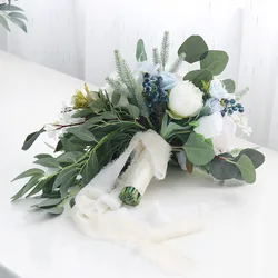 Bouquets bleus de qualité supérieure, accessoires de mariage