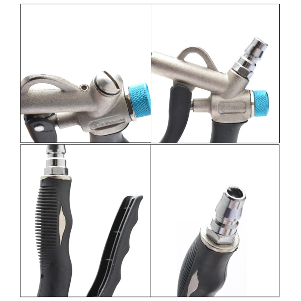 2-Way Air Blowwith Adjustable Air Flow Extended Nozzle Compressor Dust Blower Dust Cleaning Tool for Industrial Household