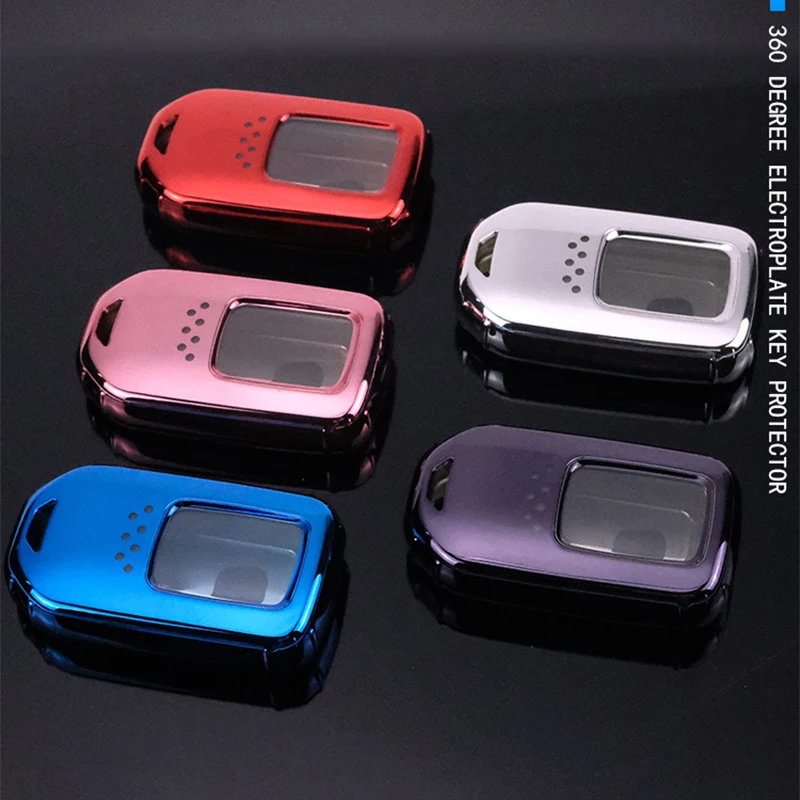 New Soft TPU Full Cover Remote Key Case For Honda Civic City Vezel Accord HR-V CRV Polit Jazz Jade Crider Odyssey Key Protector